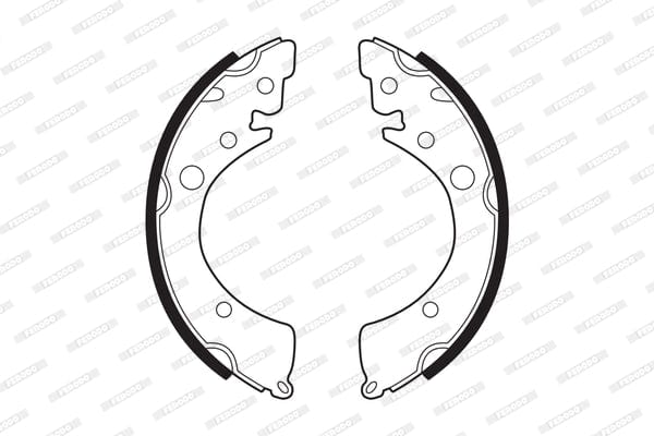 Brake Shoes Honda 150 Sohc (1989 1992) Front Solidb220 Ferodo FERODO