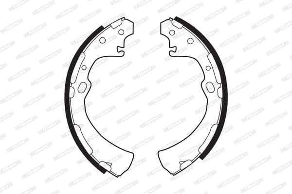 Brake Shoes Nissan Np300 2.0I,2.4I,2.5Tdi,Nv350 2009 Front Solidb282 Ferodo