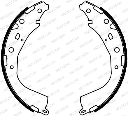 Brake Shoes Fsb4065 Toyota Hiace Sesfikile 2019- Hilux Quantum 20