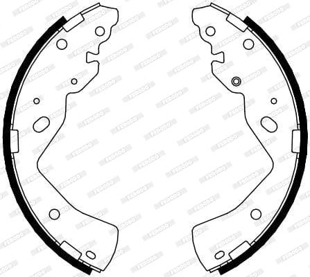 I-Brake Shoes Ford Ranger 1800,2200,2.5 4X2 (2003 ) Front Solidb4079 Ferodo
