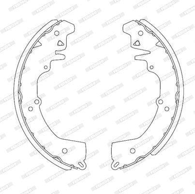 Brake Shoes Mahindra Bolerio,Scorpion, Tata Telcoline Ferodo