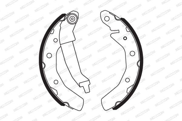 Brake Shoes Cherry Qq3 1.1Cc,Chev Spark 0.8,1.0 Lite,1.2,Daewoo Matiz Front Solidb566 Ferodo