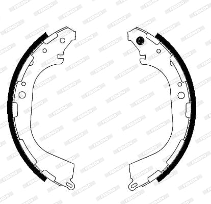 Brake Shoes Nissan Np300 2.IW HoRear Solide,Hi Rider,2.5Tdi (2009 ) Front Solidb683 Ferodo