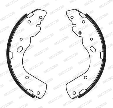 Brake Shoes Ford Everest,Ranger,Mazda B2500,2600,3400 1999 2007 Front Solidb684 Ferodo
