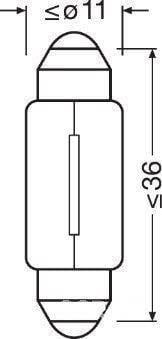 Lumin Festoon Bulb 12V10W (G274M) - Modern Auto Parts
