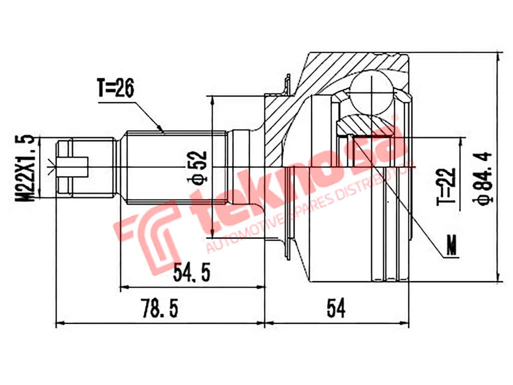 Ho3010 Outer Cv Joint Honda Brio 1.2 Hatch / Sedan Amaze 1.2I V-T