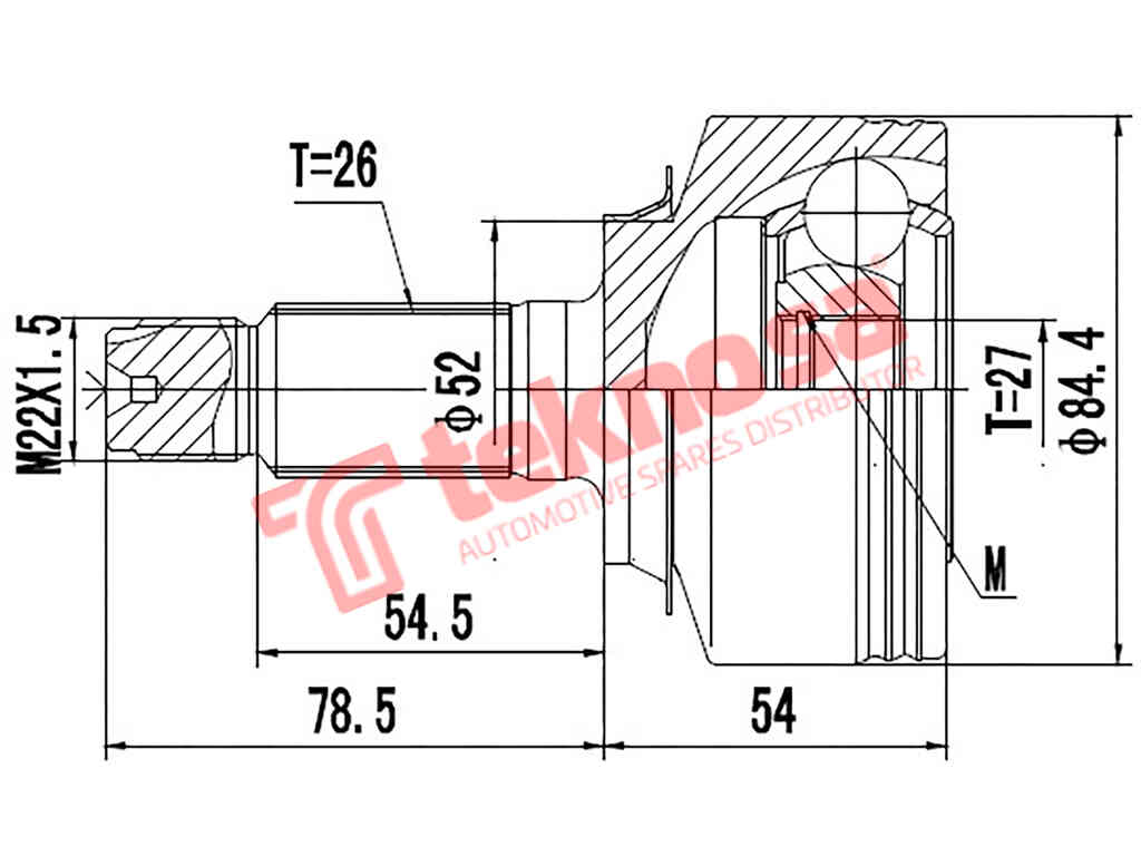 Ho7088 Outer Cv Joint Honda Insight 1.3 Hybrid Jazz 3 1.3 1.4 Lda