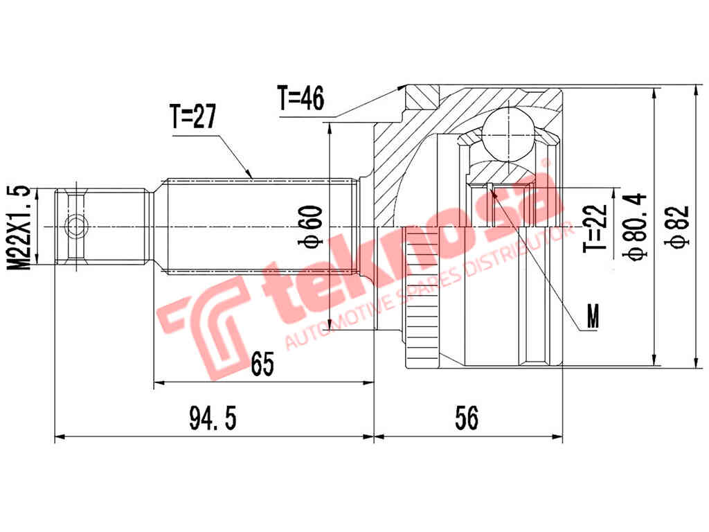 Hy3002A Outer Cv Joint Hyundai I20 1.2 1.4 1.4Crdi 1.6 G4La G4Fa