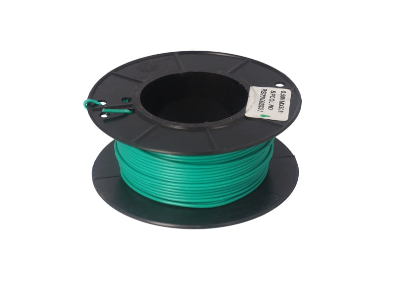 Elektriese Kabel 0.50mm Groen (30M)