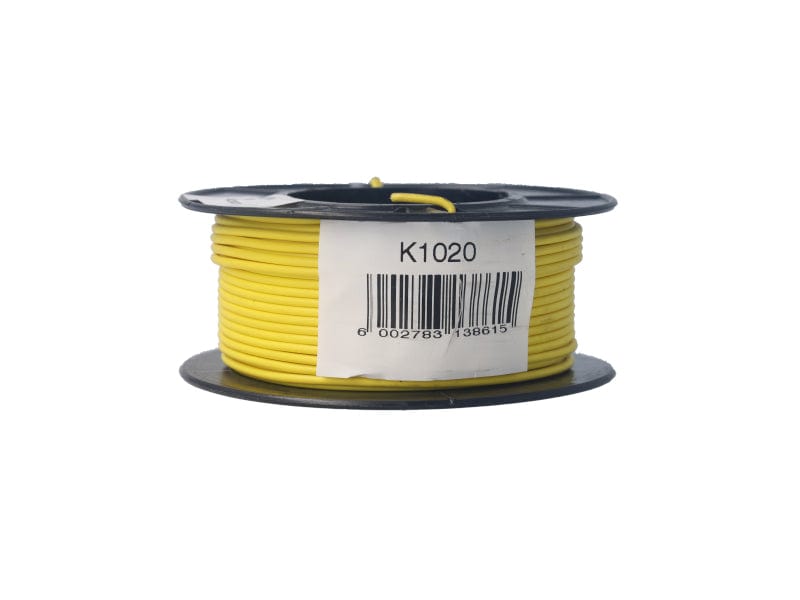 Elektriese Kabel 1.00mm Geel (30M)