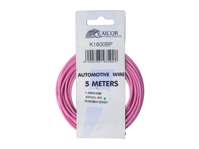 Elektriese Kabel 1.50mm Pienk (5M)