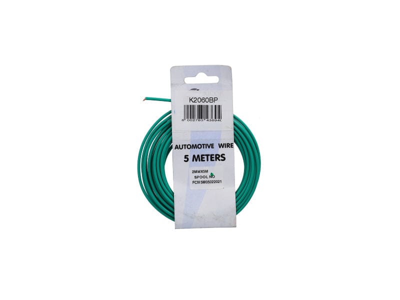 Electric Cable 2.00mm Green (5M) FLEXICOR