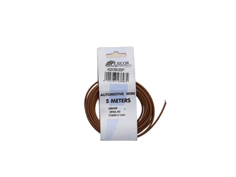 Electric Cable 2.00mm Brown (5M) FLEXICOR