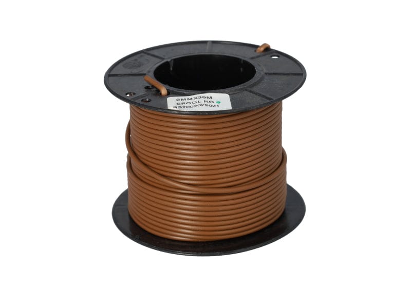 Electric Cable 2.00mm Brown (30M) FLEXICOR