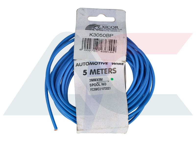 Elektriese Kabel 3.00mm Blou (5M)