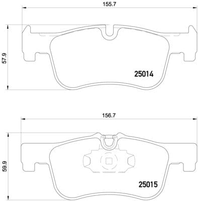 Brembo Remblokkies Voor BMW 1 F20/F21/2F (Stel L&R) (P06078)