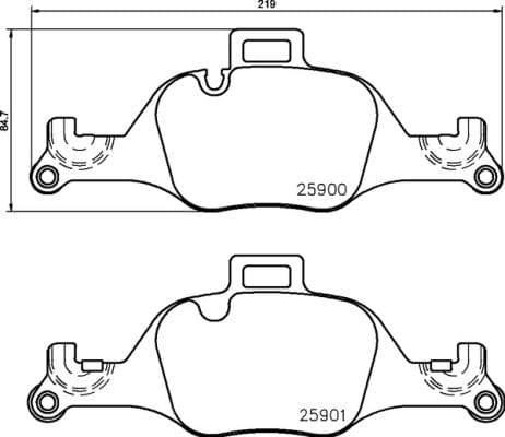 Brembo Remblokkies Voor BMW (Stel L&R) (P06107)