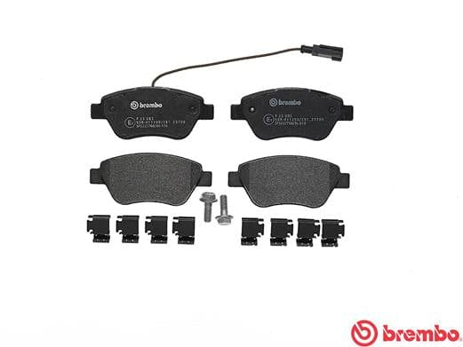 I-Brembo Brake Pads Front Fiat 500/Punto/Panda ( Set Lh&Rh) (P23085)