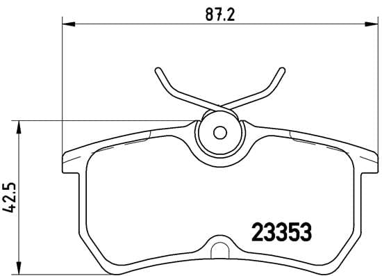 I-Brembo Brake Pads Rear Ford Focus ( Set Lh&Rh) (P24047)