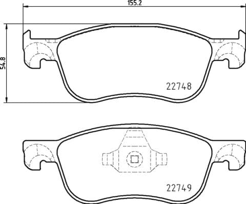 I-Brembo Brake Pads Front Ford Fiesta ( Set Lh&Rh) (P24210)