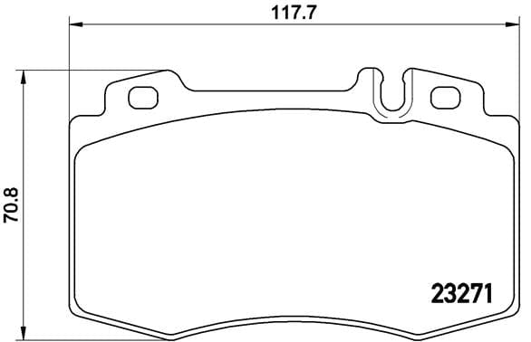 Brembo Brake Pads Front Mercedes Ml430 ( Set Lh&Rh) (P50041) BREMBO
