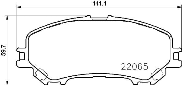 I-Brembo Brake Pads Front Nis Qashqai Ii/Re ( Set Lh&Rh) (P56100)