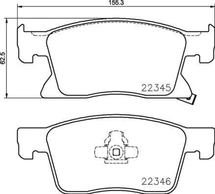 Brembo Brake Pads Front Opel Astra K ( Set Lh&Rh) (P59091) BREMBO