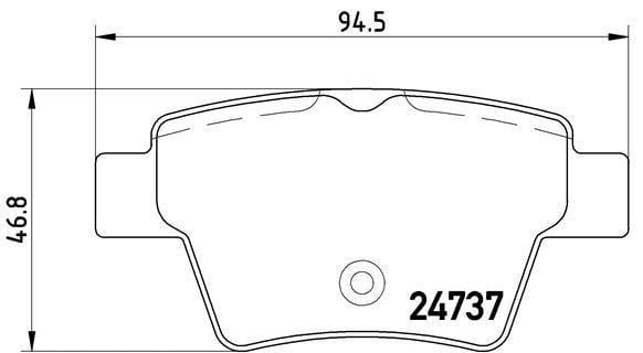 Brembo Brake Pads -Rear (P61100) P61100 -Modern Auto Parts