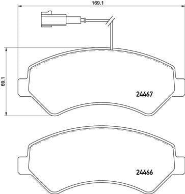 Brembo Brake Pads -Front (P61118) P61118 -Modern Auto Parts