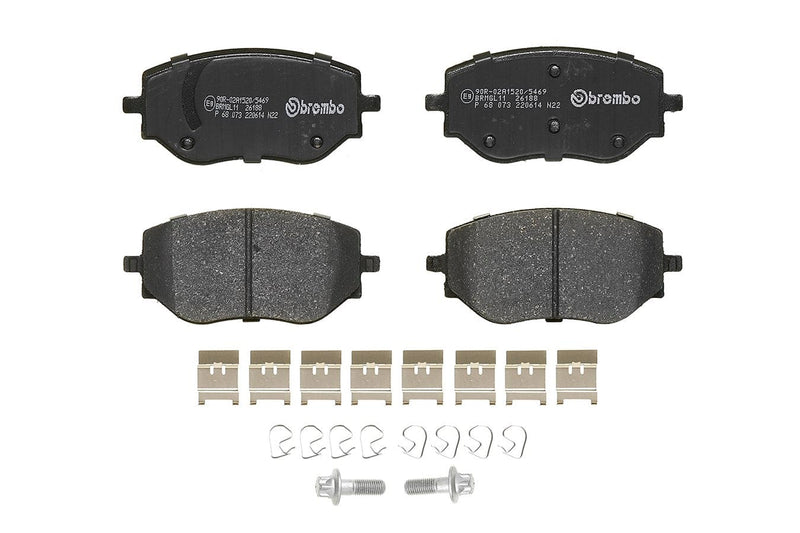 Brembo Brake Pads Front Nissan Micra ( Set Lh&Rh) (P68073)