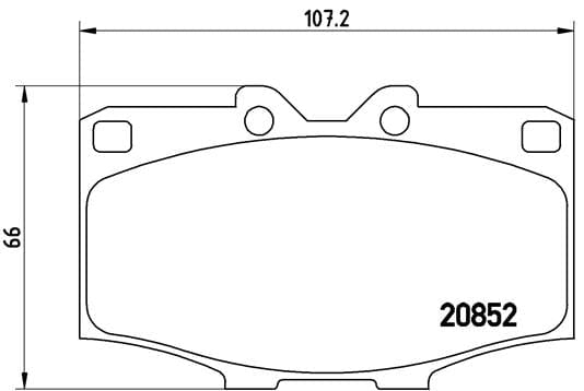 I-Brembo Brake Pads Front Toyota Hilux Hilux ( Set Lh&Rh) (P83006)