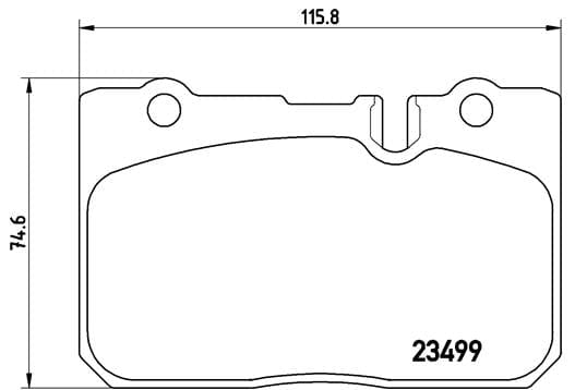Brembo Brake Pads Front Lexus Ls400 ( Set Lh&Rh) (P83039)