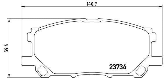 Brembo Brake Pads Front (P83067) P83067 -Modern Auto Parts