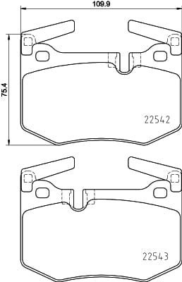 Brembo Brake Pads Front Lexus Gs / Rc ( Set Lh&Rh) (P83164)
