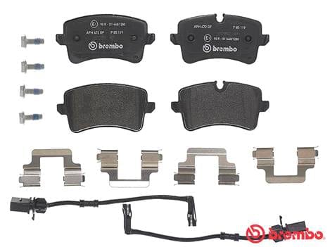 Brembo Brake Pads Rear Audi A6 ( Set Lh&Rh) (P85119)