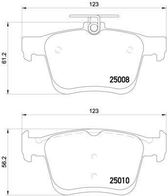Brembo Brake Pads Rear (P85125) P85125 -Modern Auto Parts