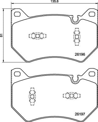 I-Brembo Brake Pads Front Audi Q5 ( Set Lh&Rh) (P85181)