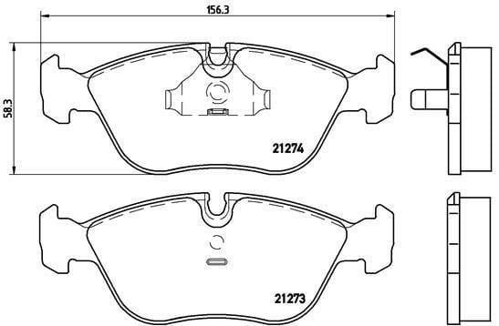 Brembo Brake Pads Front (P86013) P86013 -Modern Auto Parts