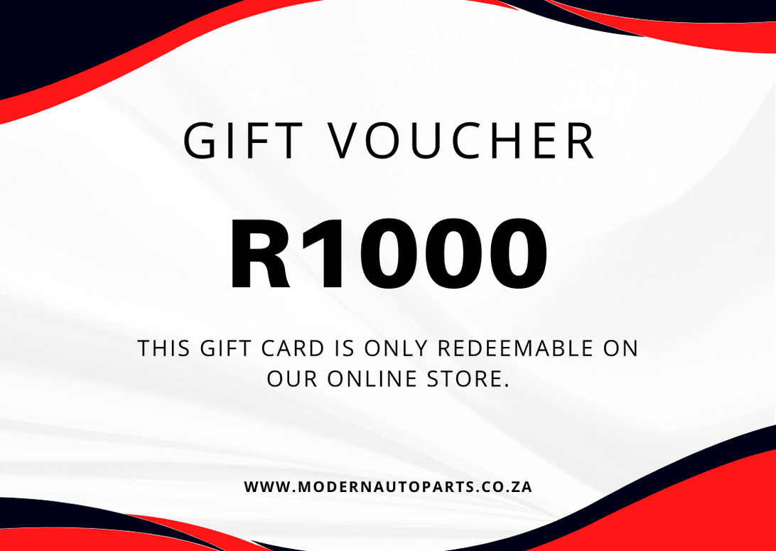 Moderne motoronderdele aanlyn onderdele en toebehore geskenkbewys