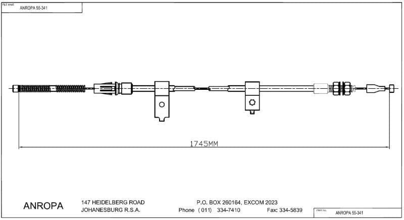 Hand Brake Cable Anropa