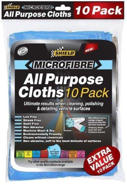 Shield Microfibre All Purpose Cloths 10 Pack - Modern Auto Parts