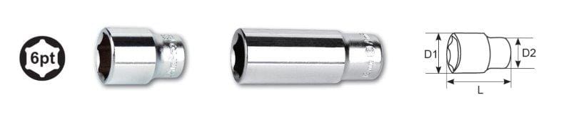 1/4 Dr. X 12Mm 6Pt Deep Socket AMPRO T335112 tools at Modern Auto Parts!