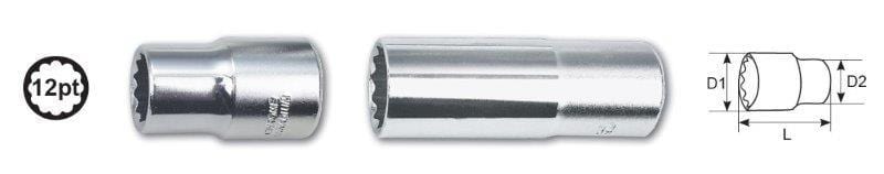 1/2 Dr. X 12Mm 12Pt Socket AMPRO T335462 - Modern Auto Parts