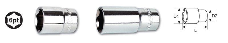 1/2 Dr. X 21Mm 6Pt Deep Socket AMPRO T335521 - Modern Auto Parts