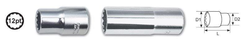1/2 Dr. X 15Mm 12Pt Deep Socket AMPRO T335565 - Modern Auto Parts