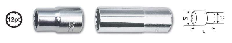 1/2 Dr. X 19Mm 12Pt Deep Socket AMPRO T335569 - Modern Auto Parts