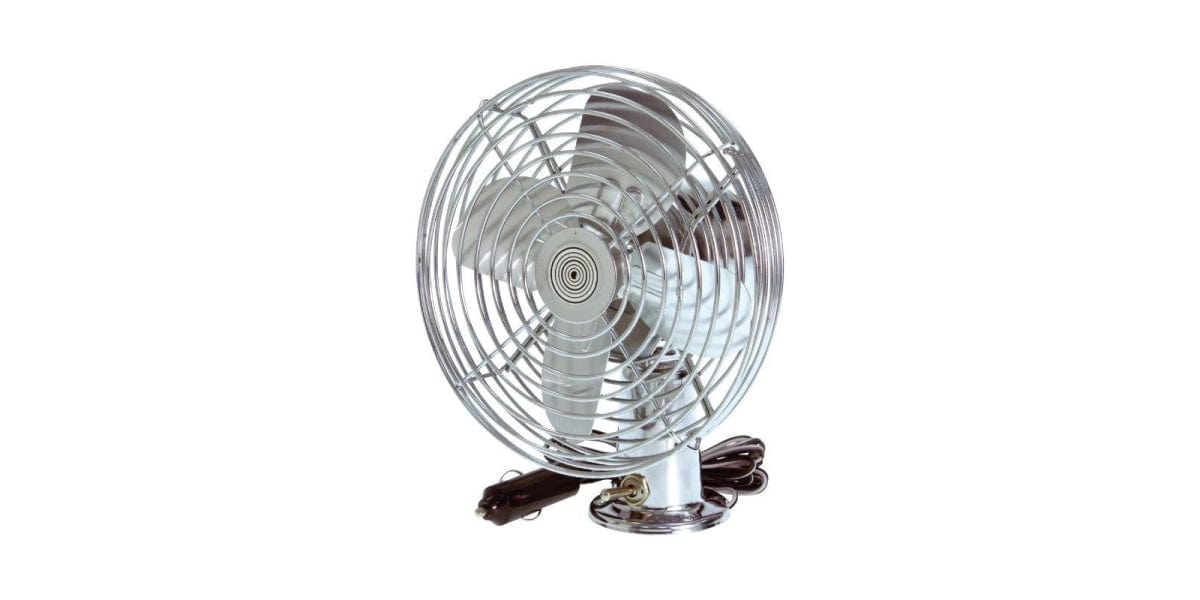 Autogear 12V Chrome Car Fan - Modern Auto Parts