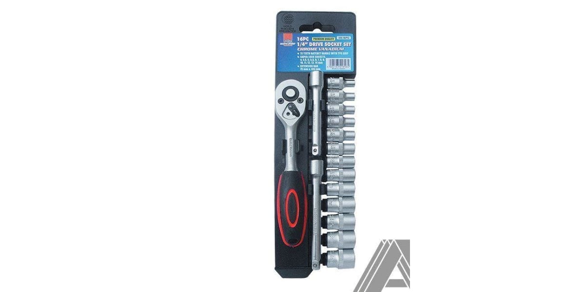 Autogear 16Pc Socket Set 1/4" Drive - Modern Auto Parts