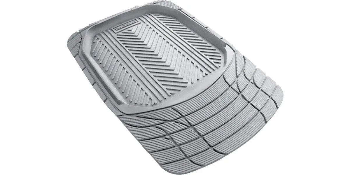 Autogear 2 Piece Rubber Mat Set (Front) - Grey Car Mats