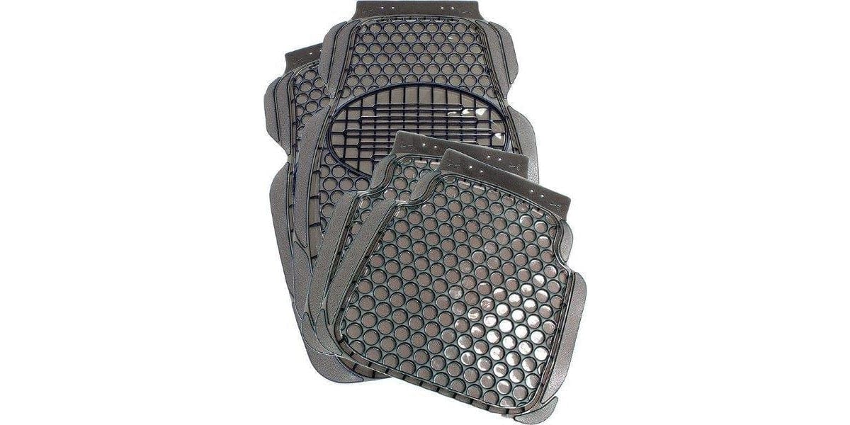 Autogear 4 Piece Transparent Mat Set - Black - Modern Auto Parts